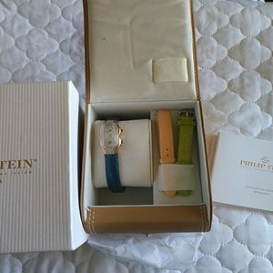 Authentic Mini Dual Teslar Philip Stein Women's Watch